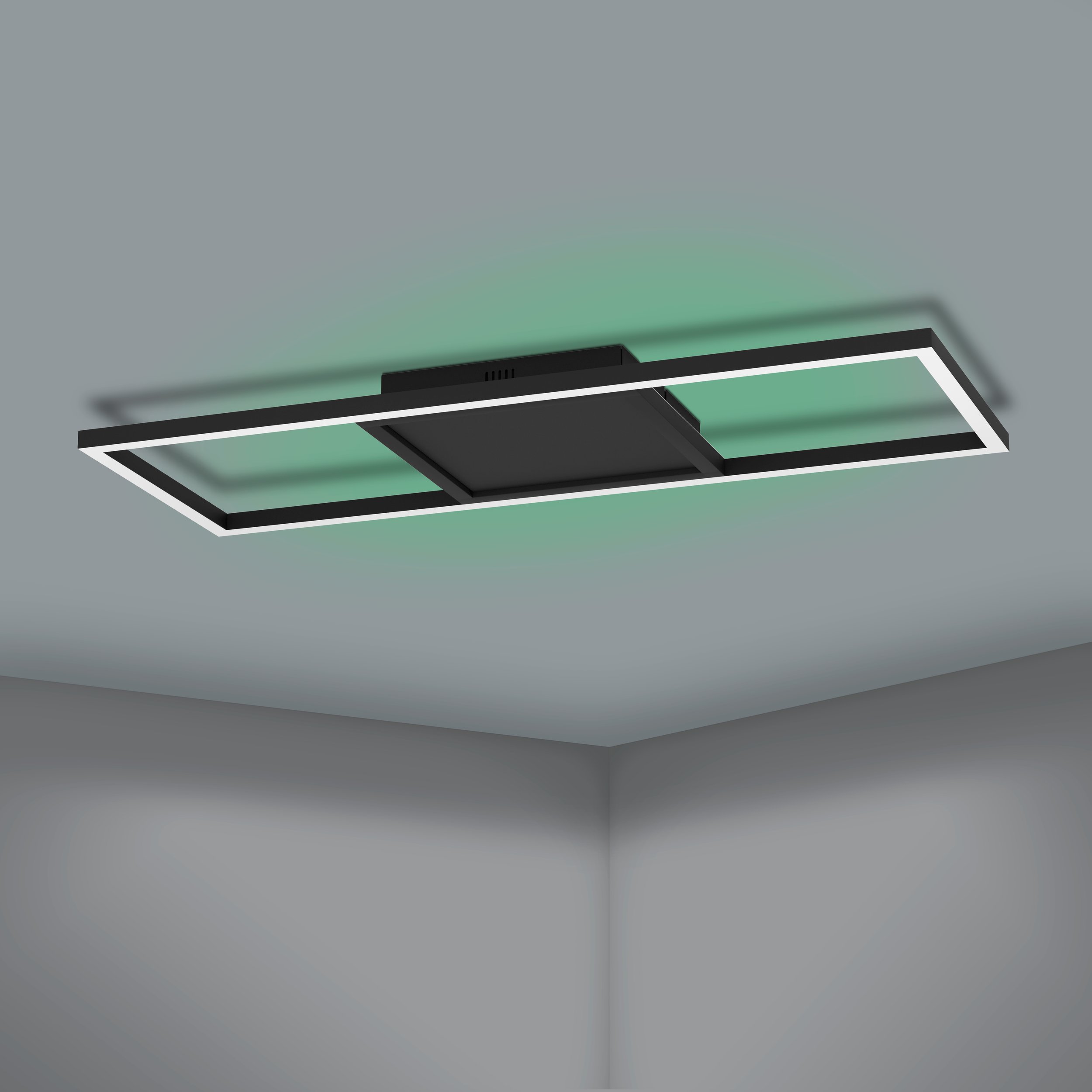 Eglo ZIGBEE 900566 CALAGRANO-Z - Stropní LED RGB svítidlo ovládané ovladačem, nebo z mobilní aplikace, LED 21W, 64 x 24cm