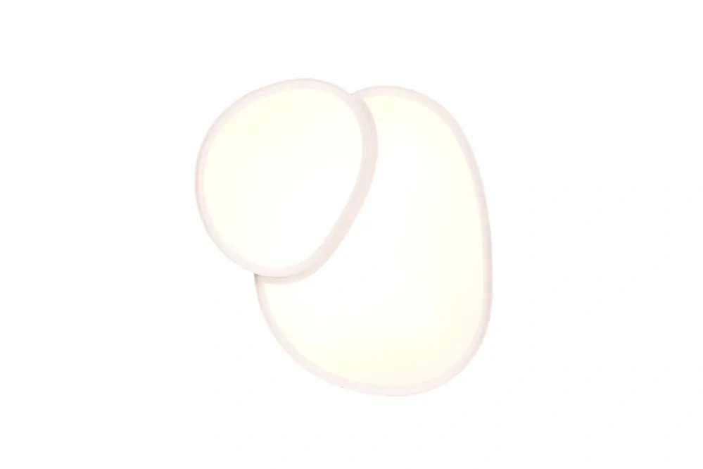 Trio Leuchten 647510231 RISE - LED stmívatelné stropní svítidlo v bílé barvě, dálkový ovladač, LED 21W, 2700-6500K, 43 x 36cm