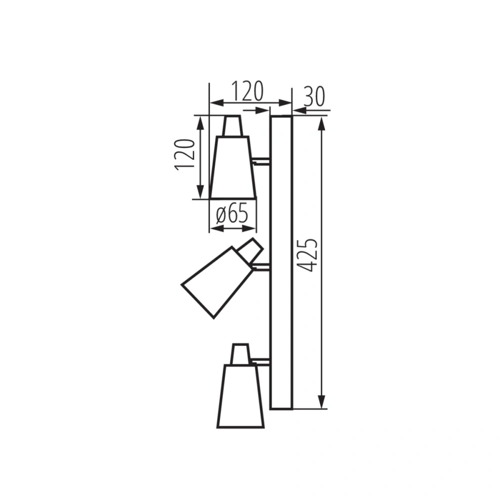 Kanlux 33094 SEMPRA - Stropní bodové svítidlo v bílé barvě, 3 x GU10