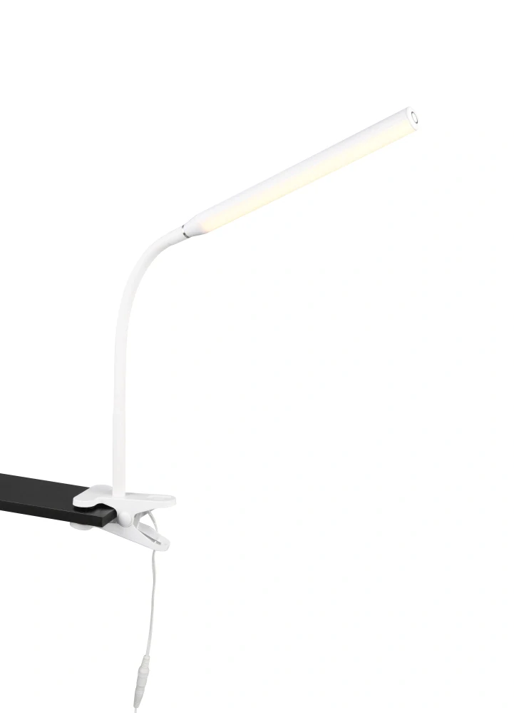 Trio Leuchten R57941131 NEVADA - Dotykem stmívatelná LED bílá lampička se skřipcem s možností změny barvy světla, LED 5W, 3000+4000+5000K