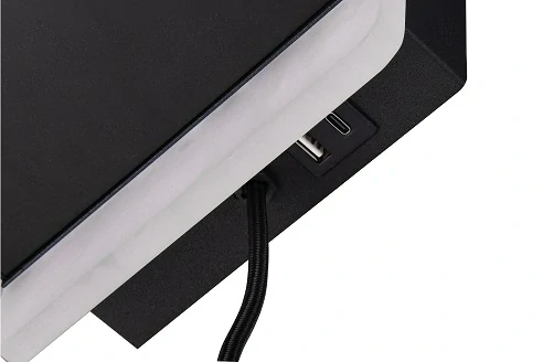 Trio Leuchten 248670132 FAIRFIELD - Nástěné LED svítidlo za zeď k posteli bezdrátovým nabíjením mobilu, USB-A + USB-C, LED 9W, 3000K