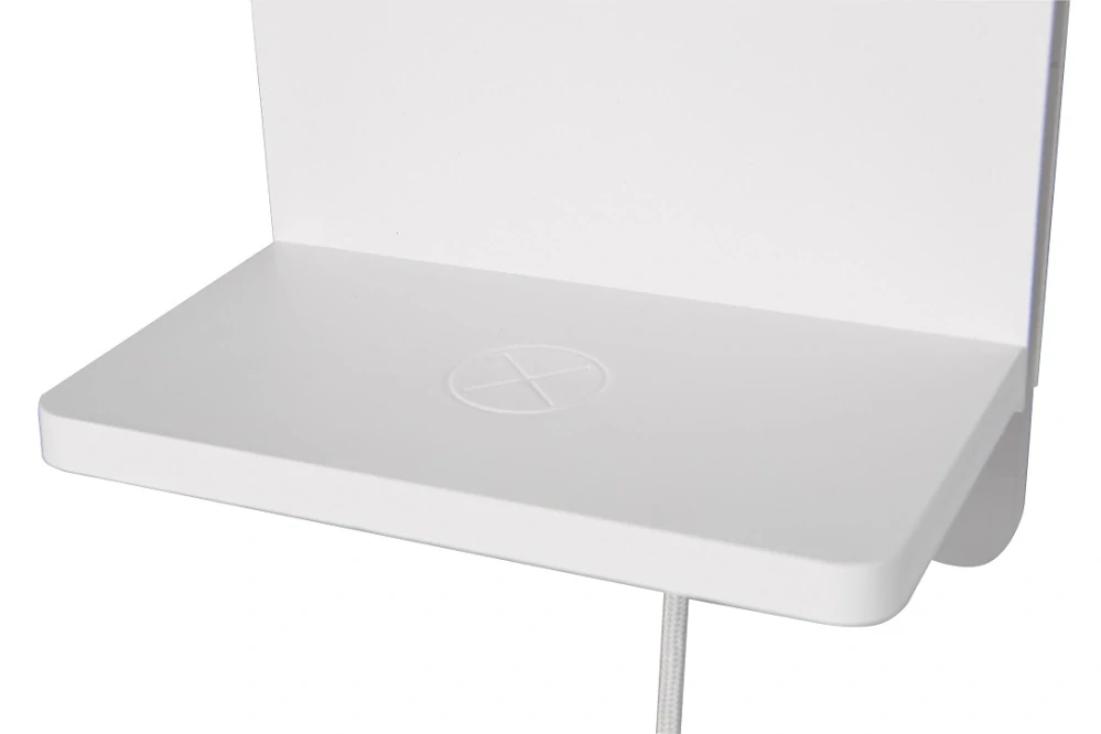 Trio Leuchten 248670131 FAIRFIELD - Nástěné LED svítidlo za zeď k posteli bezdrátovým nabíjením mobilu, USB-A + USB-C, LED 9W, 3000K