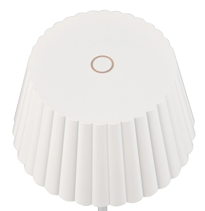 Trio Leuchten R47706131 SUAREZ - Venkovní přenosná stmívatelná nabíjecí stojací lampa v bílé barvě, IP44, LED 1,5W, 3000K, 123cm