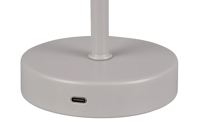 Trio Leuchten R59151177 JEFF - Stmívatelná nabíjecí přenosná lampička v šedé barvě, LED 1,5W, 3000K