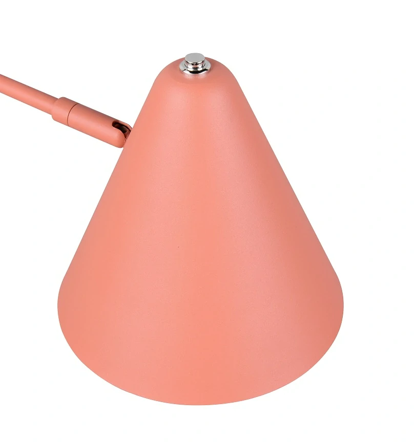 Trio Leuchten 463900140 COSIMA - Stojací čtecí lampa s natáčecím stínidlem v meruňkové barvě, 1 x E14