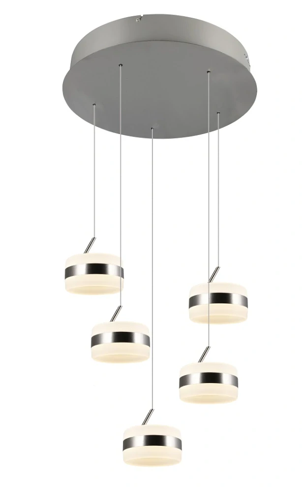 Trio Leuchten 331430507 DIOS - LED závěsný lustr stmívatelný běžným vypínačem nad jídelní stůl, LED 40W, 2300 + 3000 + 4000K, Ø 45cm