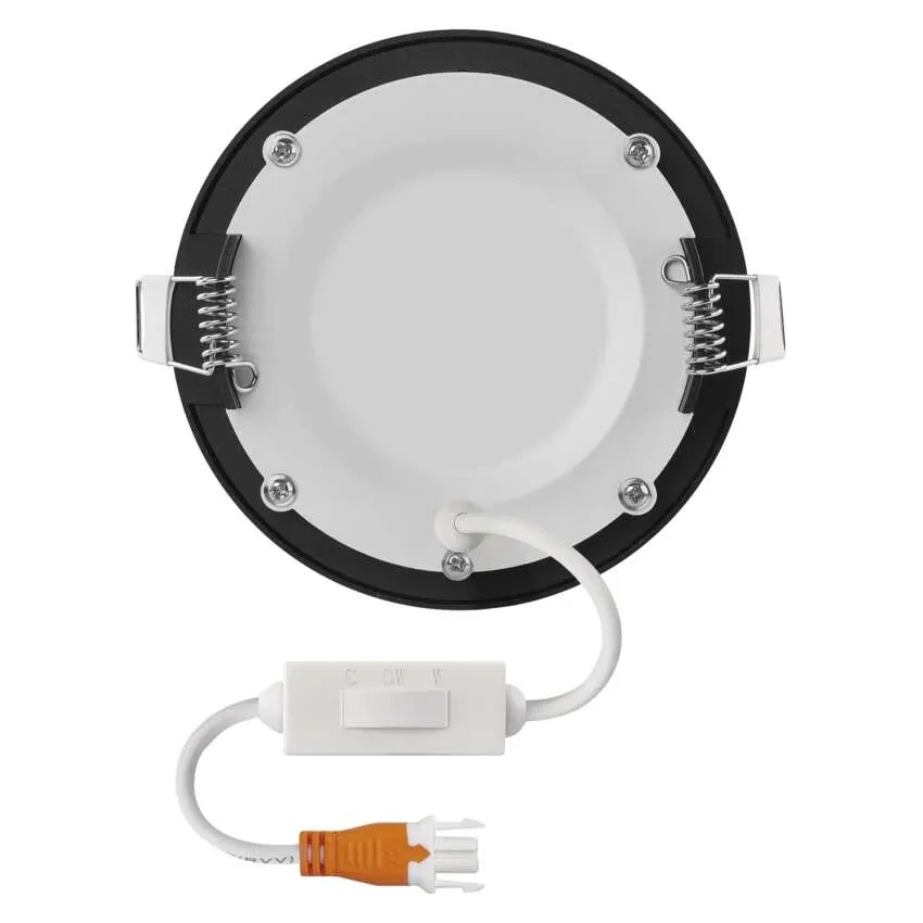 EMOS ZD1323 NEXXO - Podhledový černý LED panel, 7W, 480lm, 3000 + 3500 + 4000K, IP40/IP20, Ø 12cm
