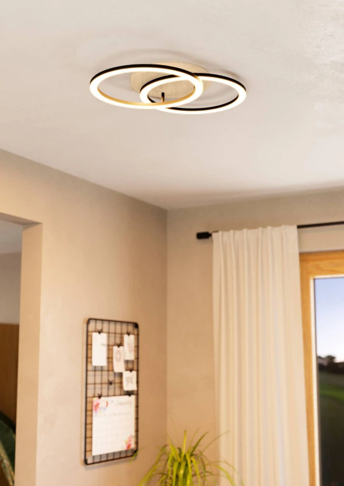Eglo ZIGBEE 901743 LOMALTAS-Z - Stropní LED svítidlo ovládané ovladačem, nebo z mobilní aplikace, LED 32W, 58 x 35cm