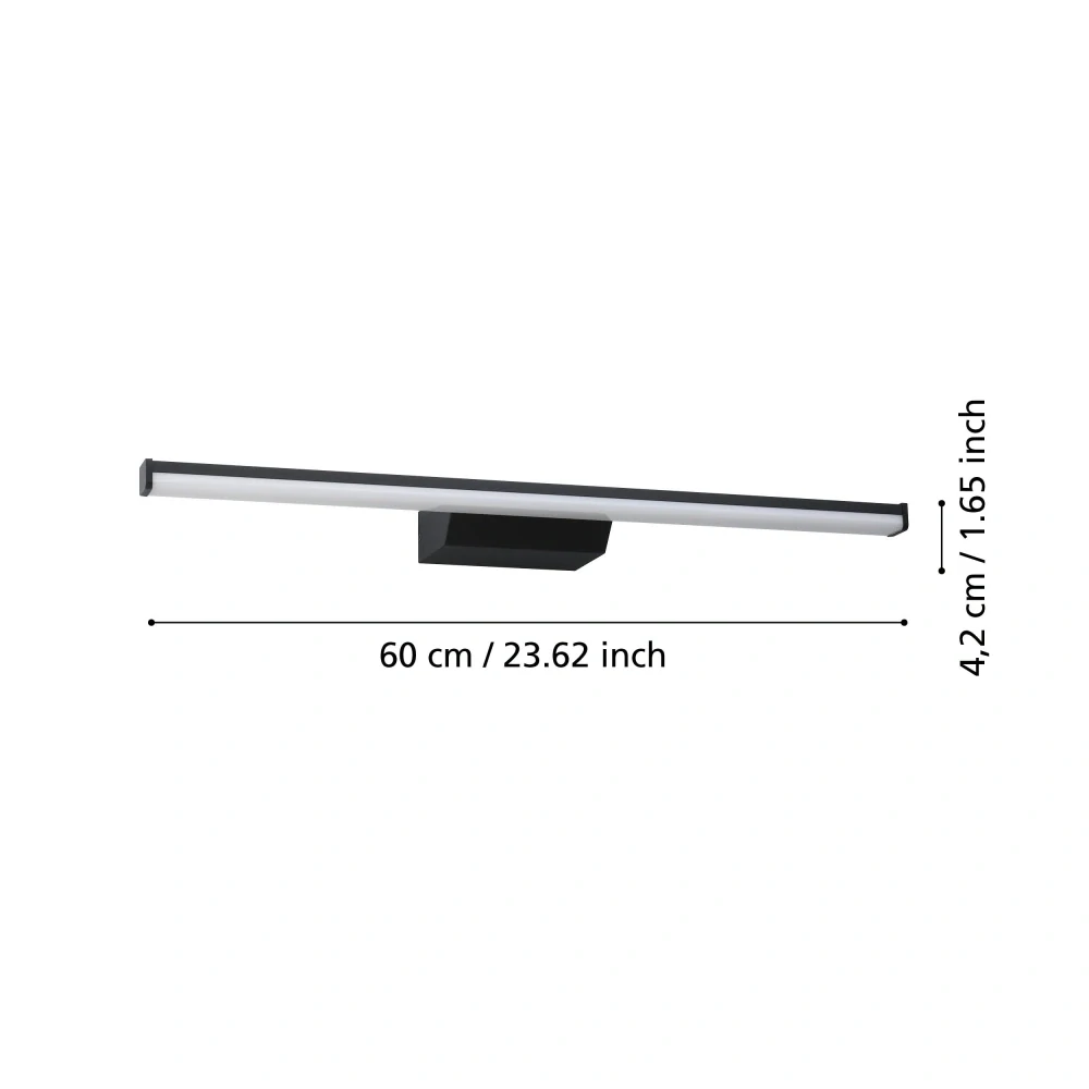Eglo ZIGBEE 901287 REGELLO-Z - Nástěnné LED RGB koupelové svítidlo ovládané ovladačem, nebo z mobilní aplikace, LED 12W, 60cm