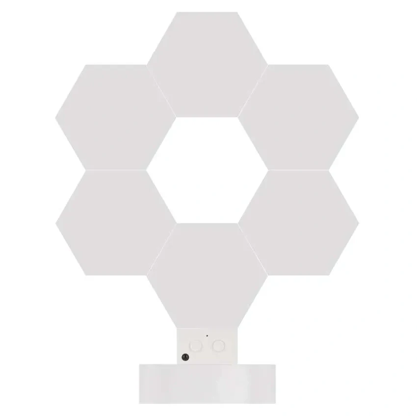 Emos ZIW426R GO SMART - LED RGB LED stolní lampa Hexagon bílá, 6 dílů, stmívatelná, WiFi, 5,5W