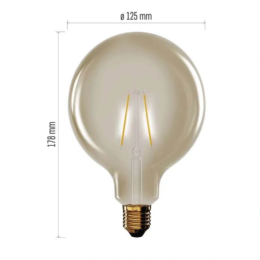 Emos Z58032 DECO VINTAGE BULB - Retro LED dekorativní žárovka G125, 4,5W, 2200K