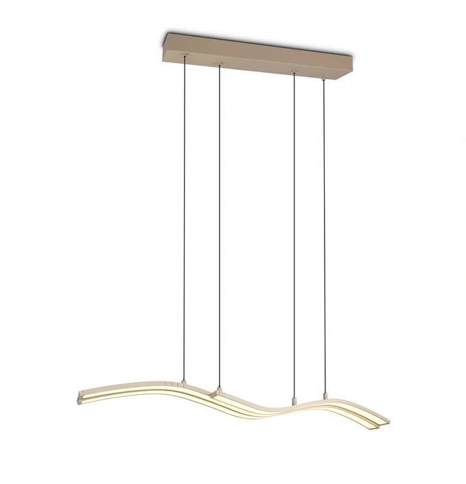 Trio Leuchten 332810343 SPIDER - Závěsný nastavitelný lustr nad stůl, s dálkovým ovladačem, LED 46W, 5350lm, 2700 - 6500K