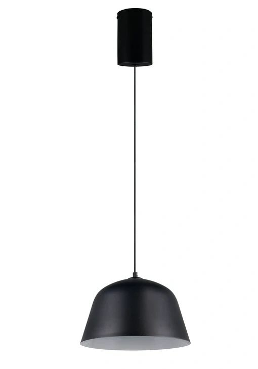 Trio Leuchten R36411032 TOVA - Závěsný černý stahovací lustr do kuchyně, 1 x E27, Ø 30cm