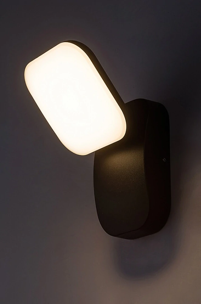 Rabalux 77057 ODIEL - LED venkovní černé nástěnné svítidlo, LED 12W, 3000K, IP44