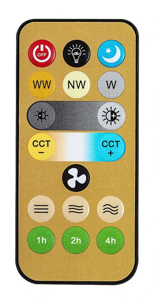 Rabalux 74031 VENTURO - LED stmívatelná stojací lampa s ventilátorem, LED 16W, 1600lm, 3000-6500K, 135cm