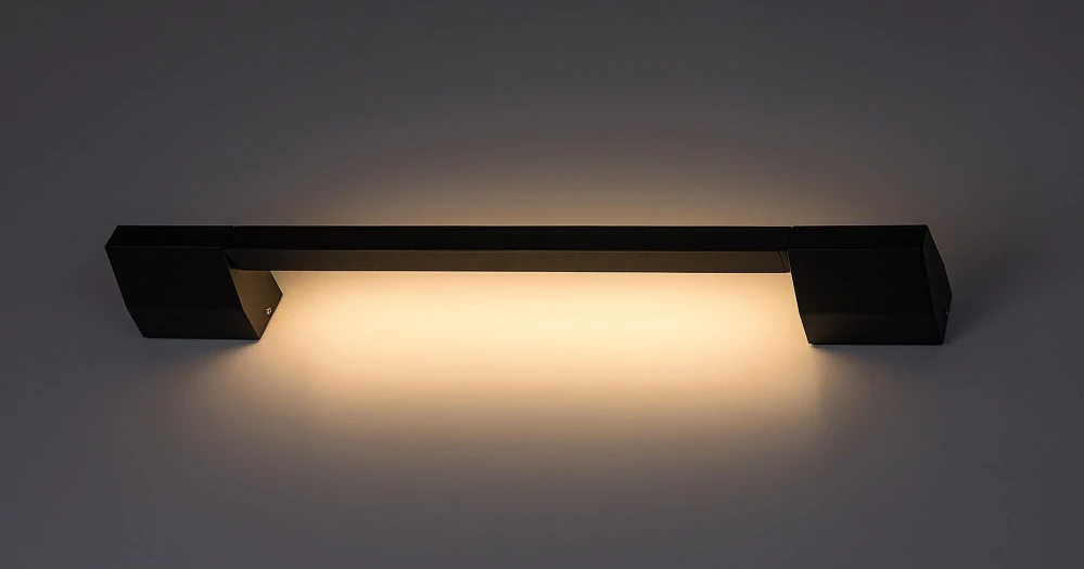 Rabalux 77052 ZILINA - LED nástěnné nepřímé svítidlo v černé barvě, LED 8W, 3000K, IP54, 59,5cm
