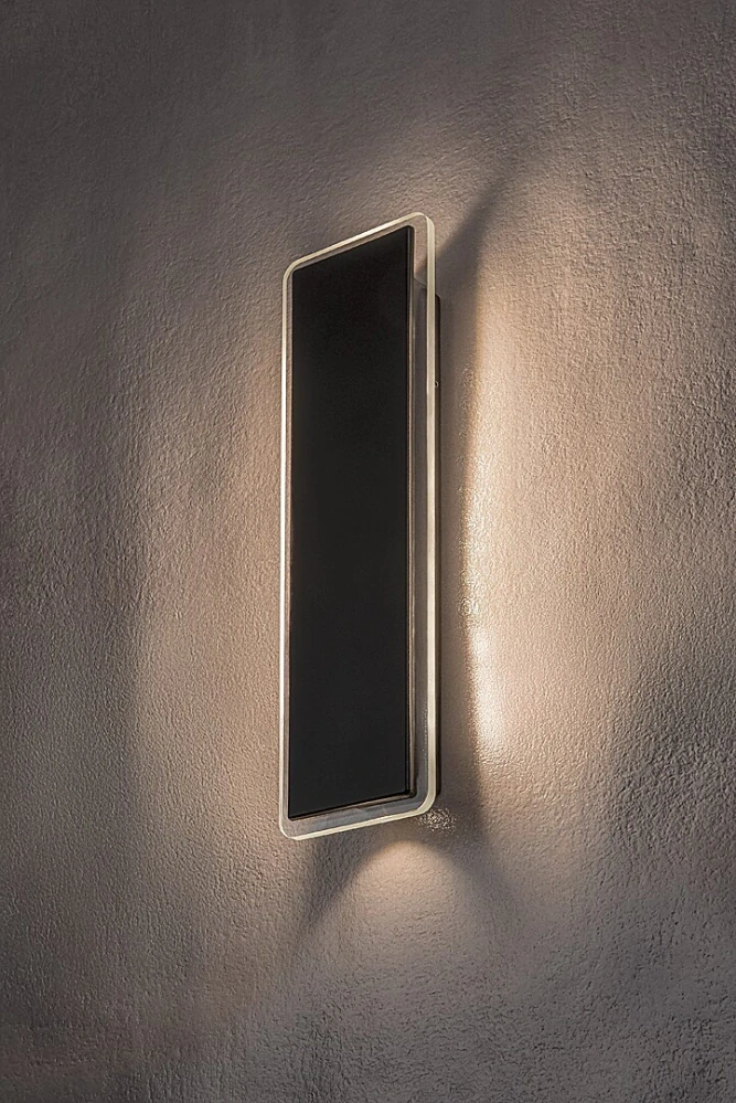 Rabalux 77077 PEMBA - LED nástěnné nepřímé svítidlo v černé barvě, LED 18W, 3000K, IP54