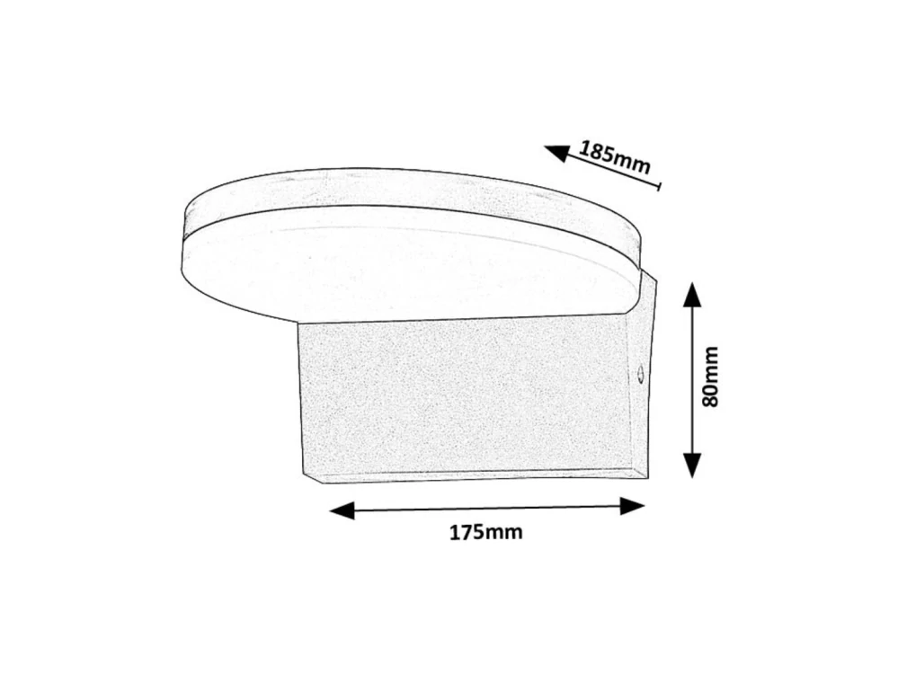 Rabalux 77118 BATIDA - Nástěnné LED venkovní svítidlo v bílé barvě, LED 9W, 2700 / 4000 / 6500K, IP54
