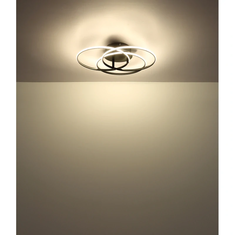 Globo 67355-40 KOMBOS - Stropní LED svítidlo v černé barvě, LED 40W, 4000K, Ø 45cm 