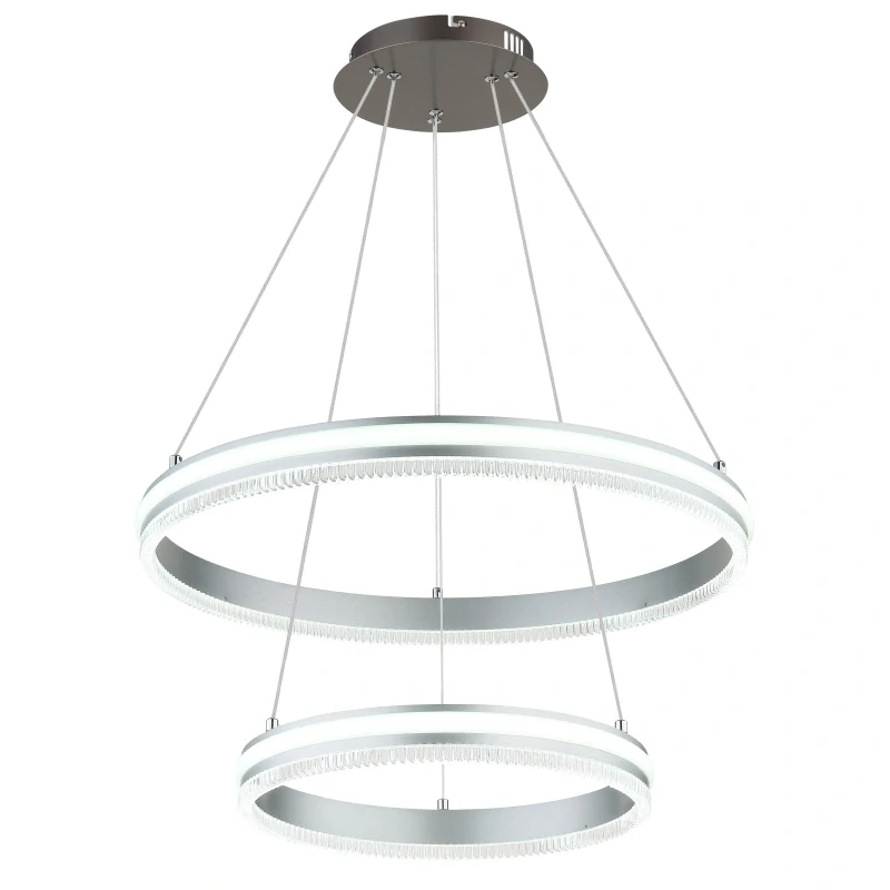 Globo 67377-60H FRANCINE - Stmívatelný moderní závěsný lustr nad stůl nebo sedačku s dálkovým ovladačem, LED 60W, 2700 - 6000K, 60cm