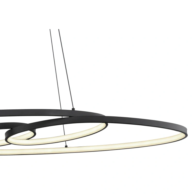 Globo 67177-40 SPIRA - Závěsné svítidlo v matné černé barvě, 39W, 2700/4000/6500K, 100 x 36cm