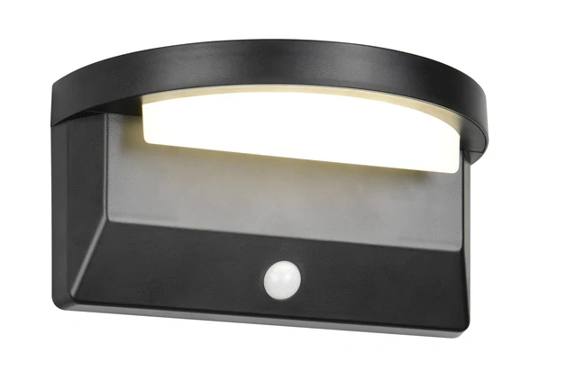 Trio Leuchten R24706132 MORO - LED venkovní hybridní solární svítidlo se soumrakovým čidlem v černé barvě, LED 8W, 850lm, 4000K, IP44