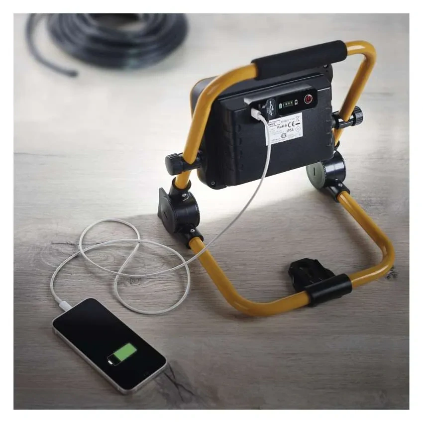 Emos ZS2812 ACCO - Přenosný LED reflektor s akumulátorem, 10W, IP54