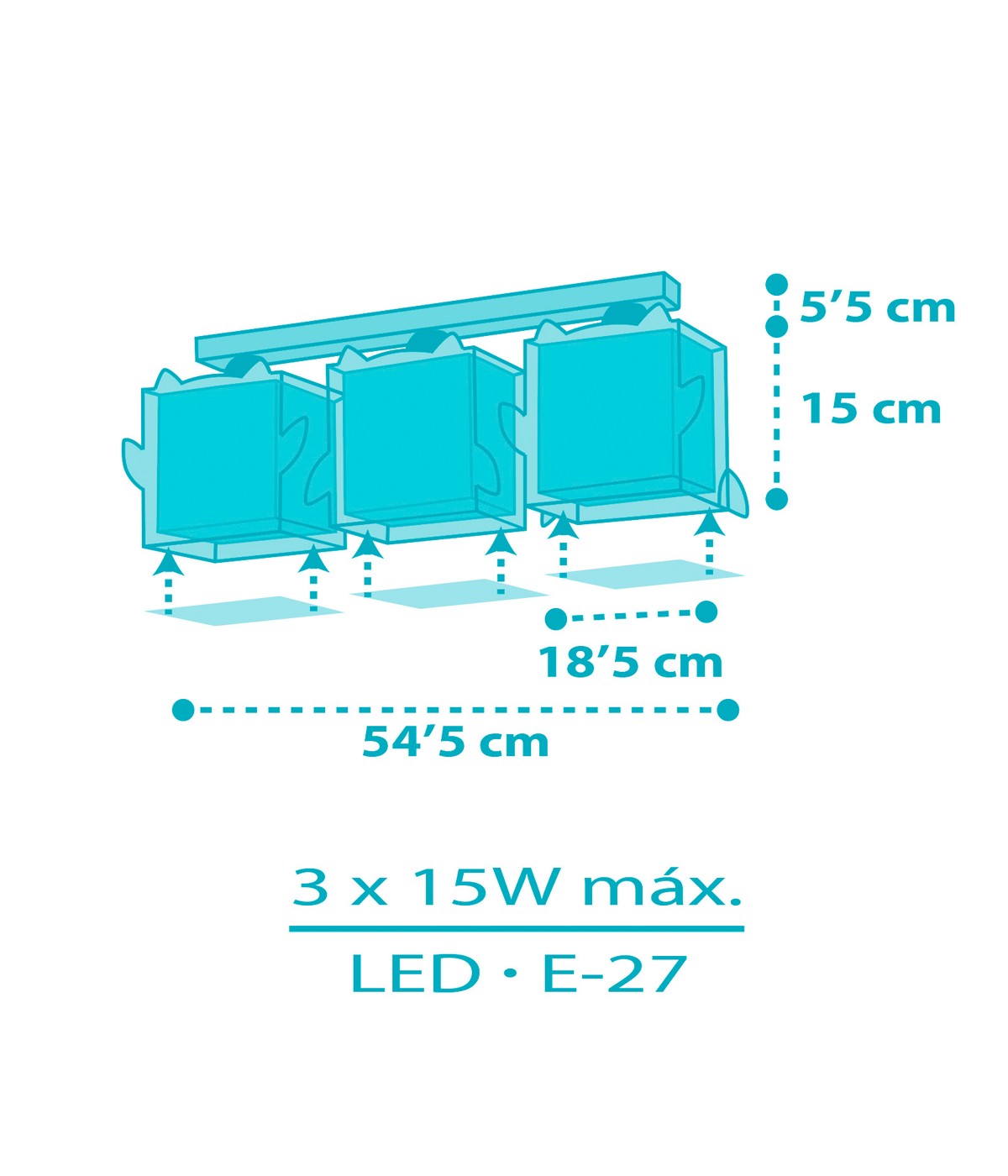 Dalber 64393 LITTLE OWL - Dětské stropní svítidlo se sovičkami + Dárek 3 x LED žárovka