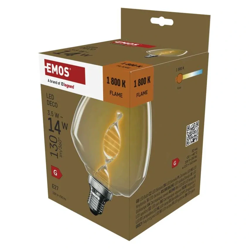 Emos Z59D01 DECO VINTAGE BULB - Retro LED dekorativní žárovka S123, 3,5W, 1800K