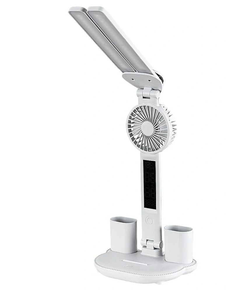 Rabalux 74030 NOVILO - LED dotykem stmívatelná stolní lampa s ventilátorem, LED 7W, 420lm, 3000-4000-6500K