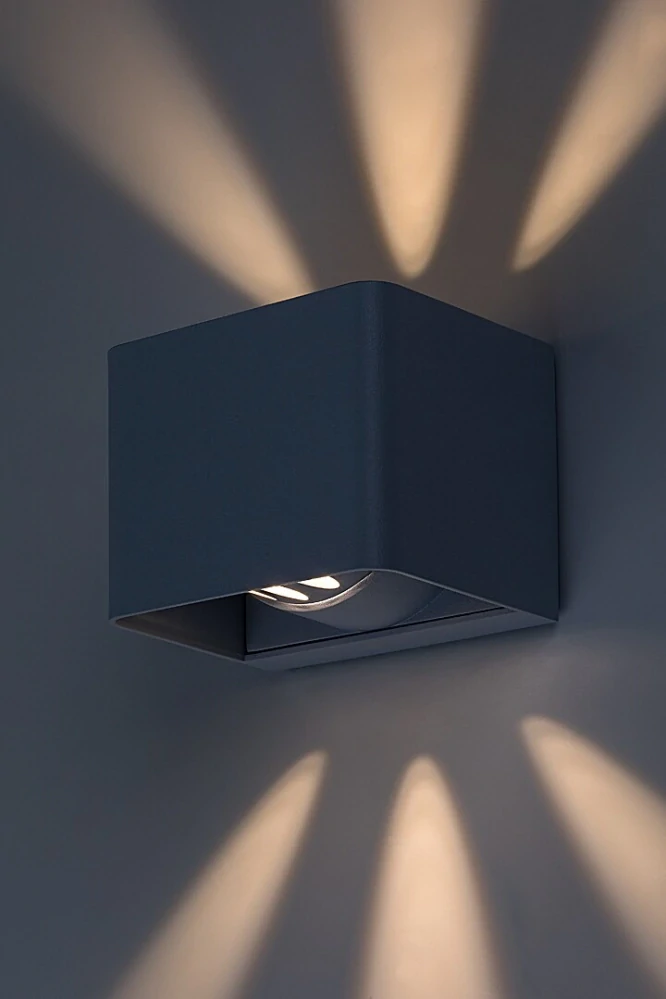 Rabalux 77170 HALLSTATT - LED nástěnné svítidlo v šedé barvě, LED 10W, 3000K, IP54