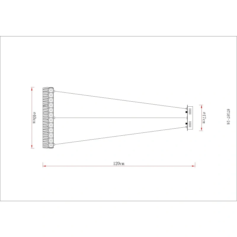 Globo 67387-24 LAUREL - Křišťálový závěsný lustr stmívatelný ovladačem, LED 24W, 2700–6000K, Ø 40cm