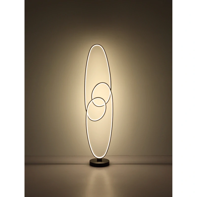 Globo 67177-36S SPIRA - Stojací LED lampa v matné černé barvě, 39W, 2700/4000/6500K, 122cm