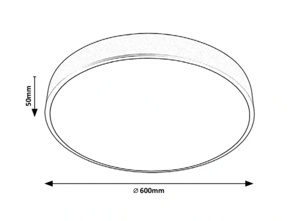 Rabalux 3317 TESIA - LED stropní svítidlo ve stříbrné barvě s dálkovým ovladačem, Ø 60cm, 60W, 3000 - 6000K
