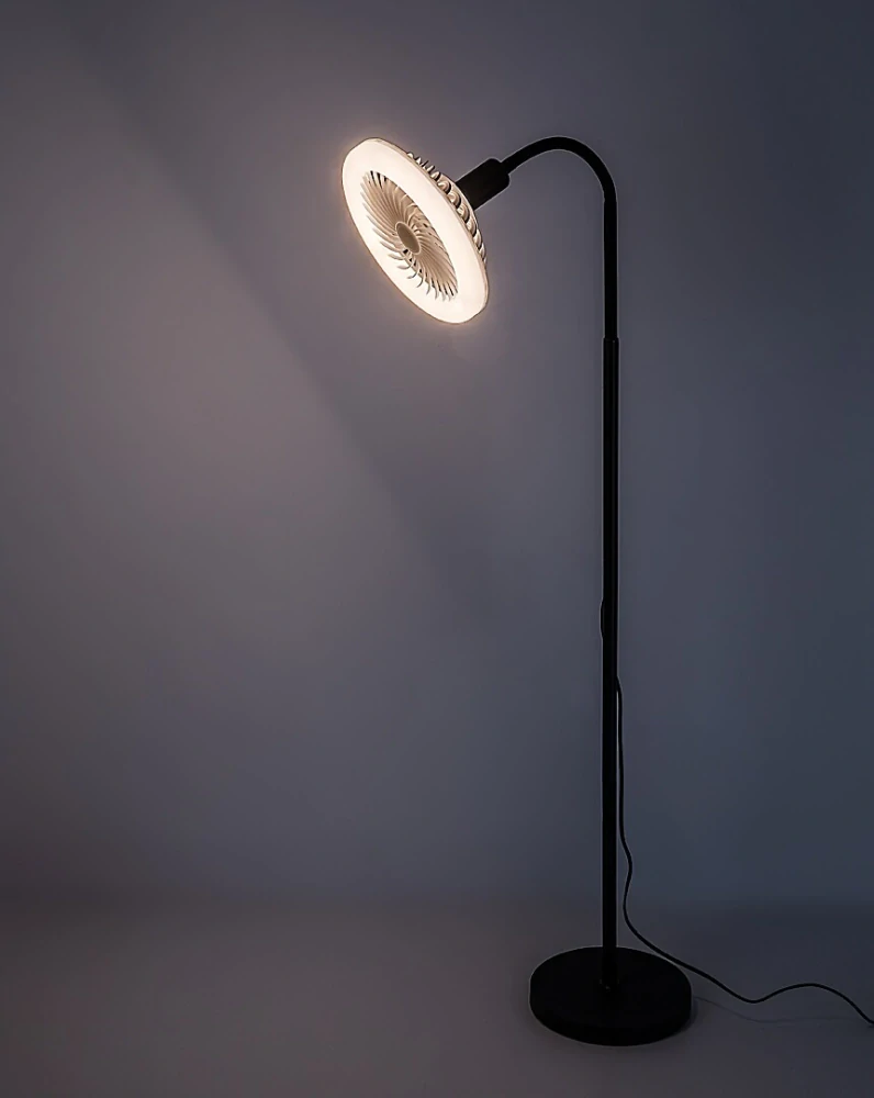 Rabalux 74031 VENTURO - LED stmívatelná stojací lampa s ventilátorem, LED 16W, 1600lm, 3000-6500K, 135cm