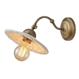 Redo LEA 02-801 + CF21 - Retro nástěnné svítidlo s keramickým stínidlem Ø 21,5cm