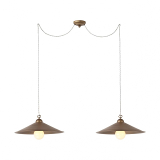 Redo LEA 02-804 + M43AB - Závěsné retro svítidlo se stínidly Ø 43cm