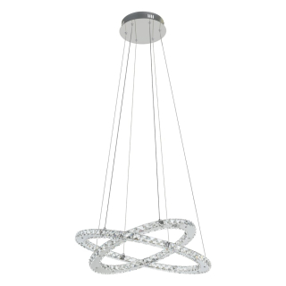 Eglo 31667 VARRAZO - Závěsný LED křišťálový lustr, LED 29W, Ø 55cm
