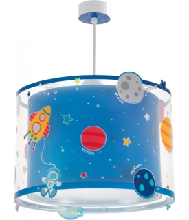 Dalber 41342 PLANETS - Dětské závěsné svítidlo s planetami, fosforeskující + Dárek LED žárovka