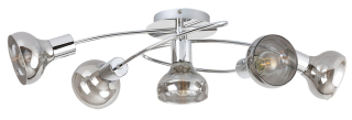 Rabalux 5561 HOLLY 1 - Moderní stropní svítidlo s kouřovými skly, 68cm šířka