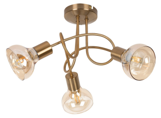 Rabalux 5548 HOLLY 2 - Moderní stropní svítidlo s jantarovými skly Ø 46cm