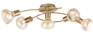 Rabalux 5552 HOLLY 2 - Moderní stropní svítidlo s jantarovými skly, 68cm šířka