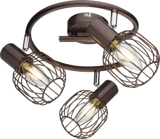 Globo 54801-3 AKIN - Stropní reto svítidlo, hnědá barva