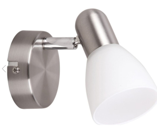 Rabalux 6301 SOMA - Nástěnné svítidlo s naklápěcím stínidlem v matném niklu, 1 x E14