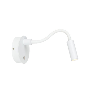 Markslojd 107324 KARLI - Nástěnné LED svítidlo na husím krku s kabelem do zásuvky a dotykovým vypínačem na svítidle