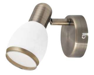 Rabalux 5970 ELITE bronze - Moderní nástěnná lampička v bronzové barvě, bez vypínače 1 x E14