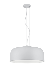 Trio Leuchten 309800431 BARON - Závěsný kulatý lustr v bílé barvě 4 x E27, Ø 52cm