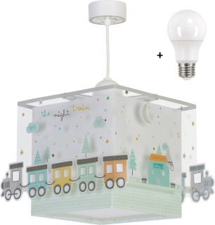 Dalber 63532 THE NIGHT TRAIN - Dětské závěsné svítidlo s vláčkem + Dárek LED žárovka