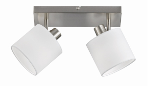 Trio Leuchten R80332001 TOMMY - Stropní svítidlo s textilními stínidly 2 x E14 / bílá