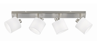 Trio Leuchten R80334001 TOMMY - Stropní svítidlo s textilními stínidly 4 x E14 / bílá
